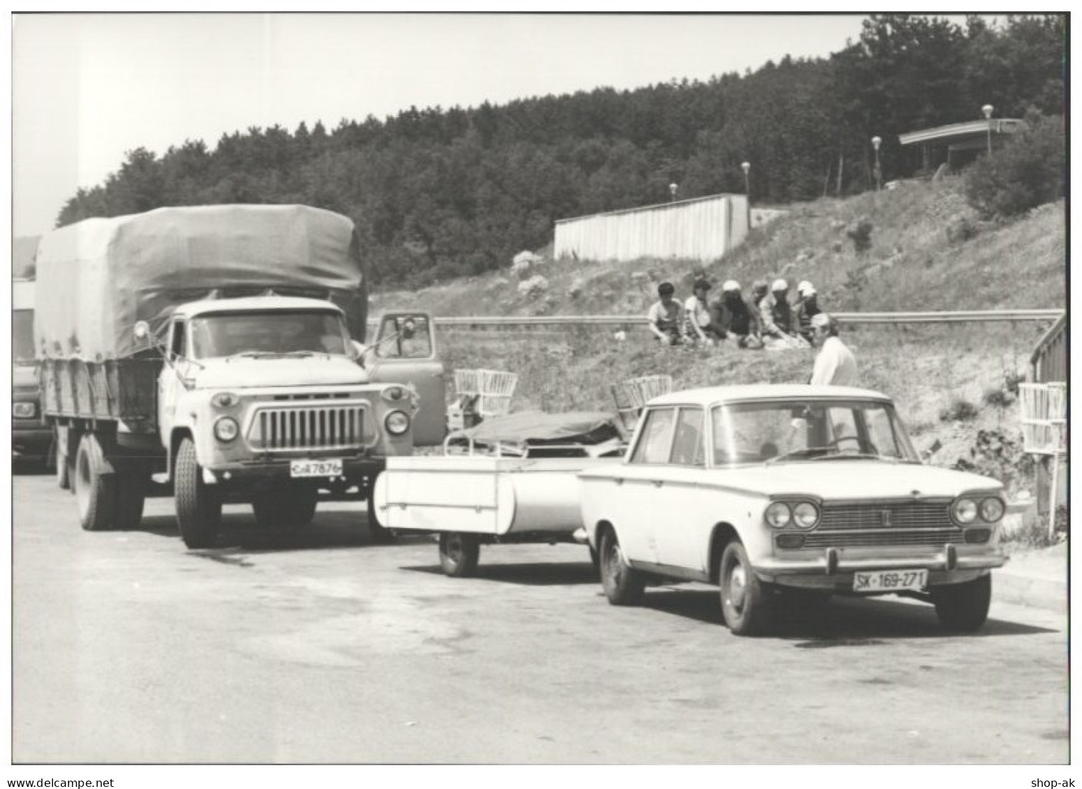 C5693/ Autoput Bulgarien  Dragoman - Sofia Autos Foto 21 X 15 Cm 70er Jahre  - Voitures