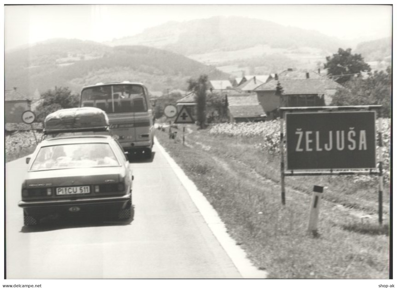 C5696/ Autoput Bulgarien Bei Zeljusa  Autos Foto 21 X 15 Cm 70erJahre  - Voitures