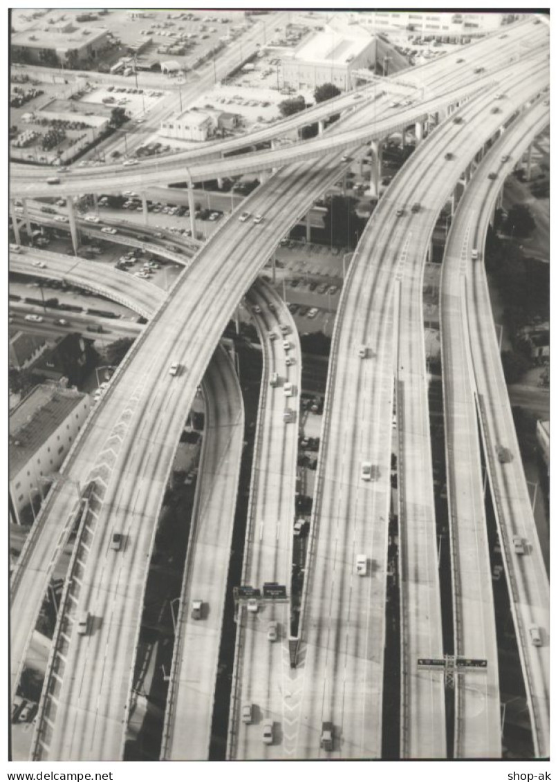 C5725/ Miami Highway USA Foto 21 X 15 Cm 70er Jahre  - Voitures