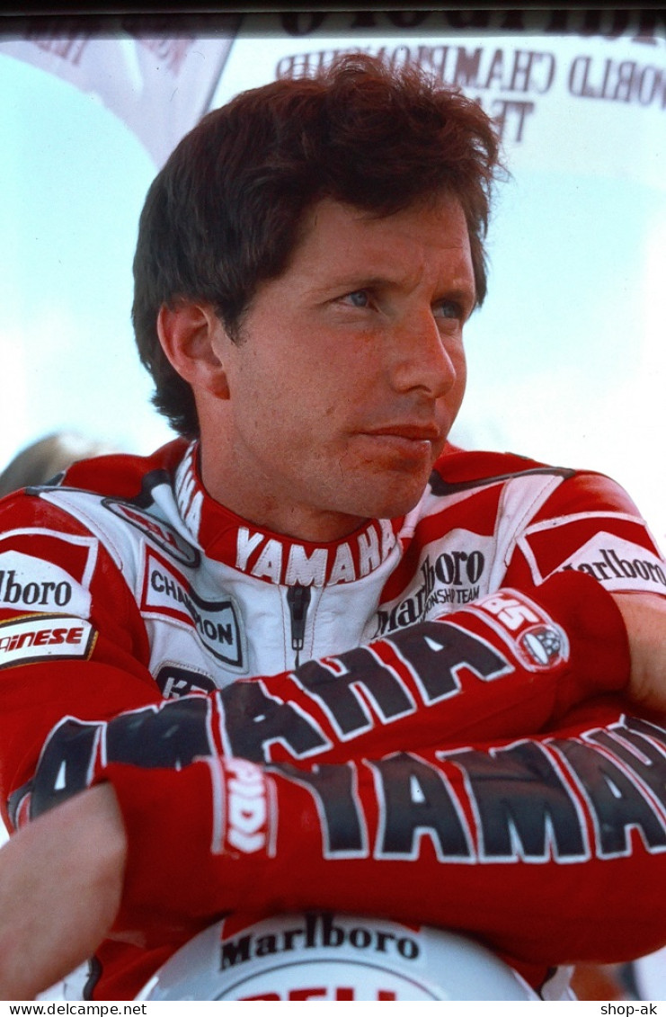 Dia0125/ DIA Foto Motorrad-Rennfahrer  Eddi Lawson 1985 - Motorräder