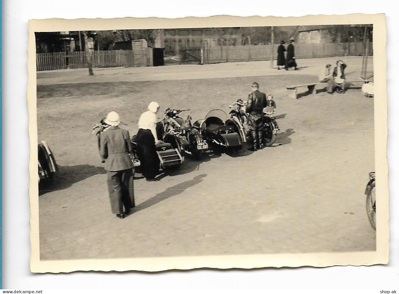 MM0493/ Motorrad Mit Beiwagen Foto 50er Jahre  - Motorräder