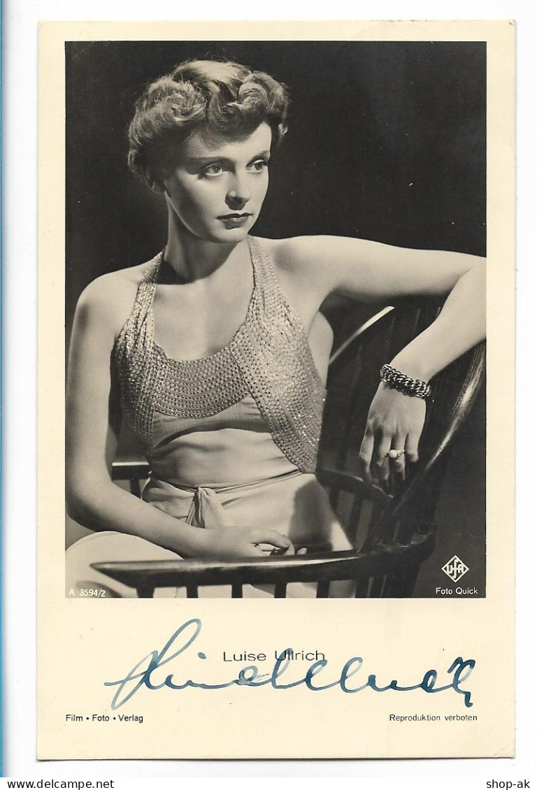 MM0587/ Luise Ullrich  Original Autogramm  Foto AK 1943 - Autographs