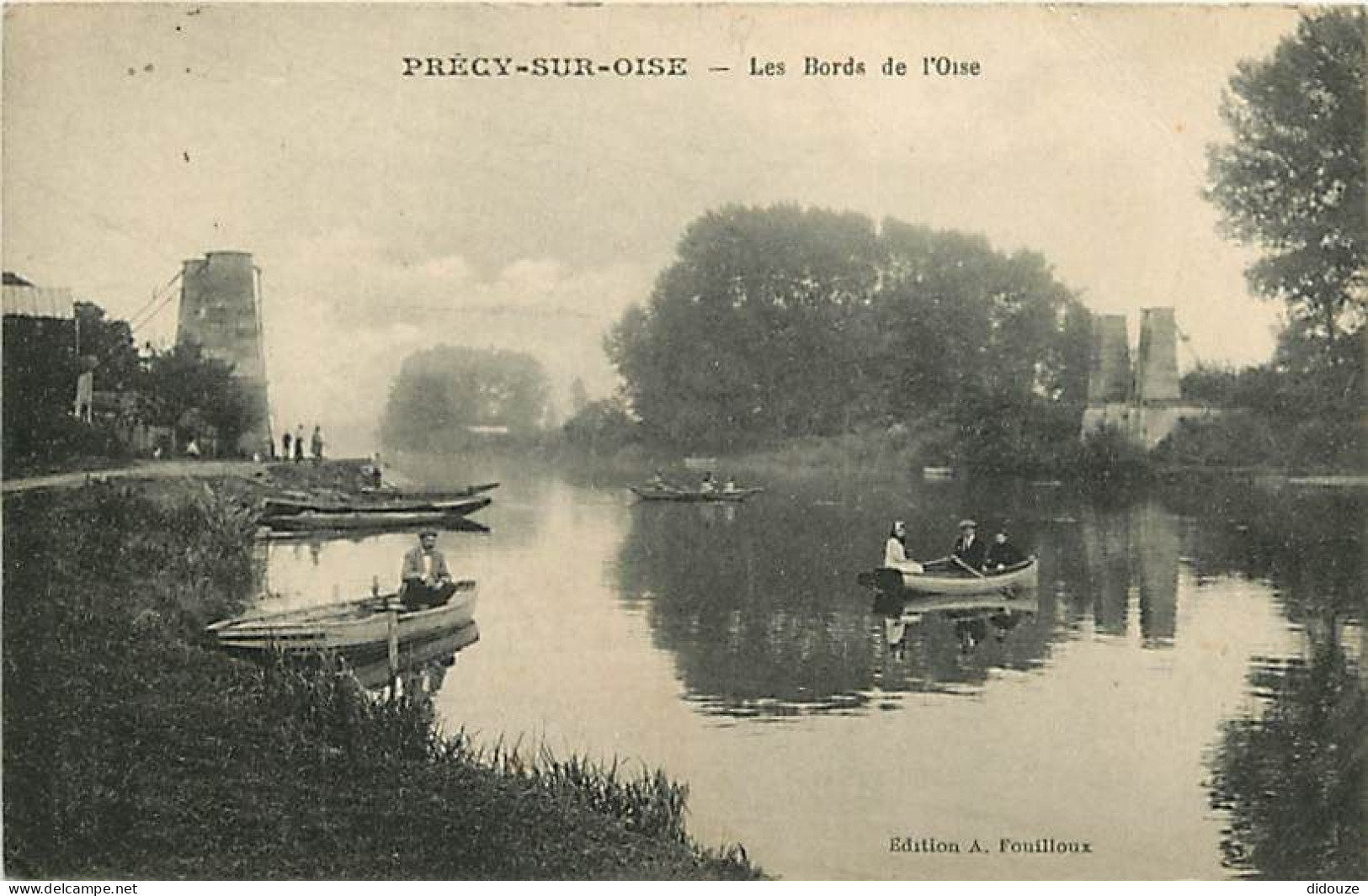 60 - Précy Sur Oise - Les Bords De L'Oise - Animée - Canotage - CPA - Voir Scans Recto-Verso - Précy-sur-Oise