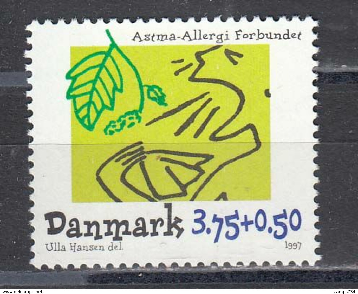 Denmark 1997 - Asthma Allergy Association, Mi-Nr. 1152, MNH** - Nuevos