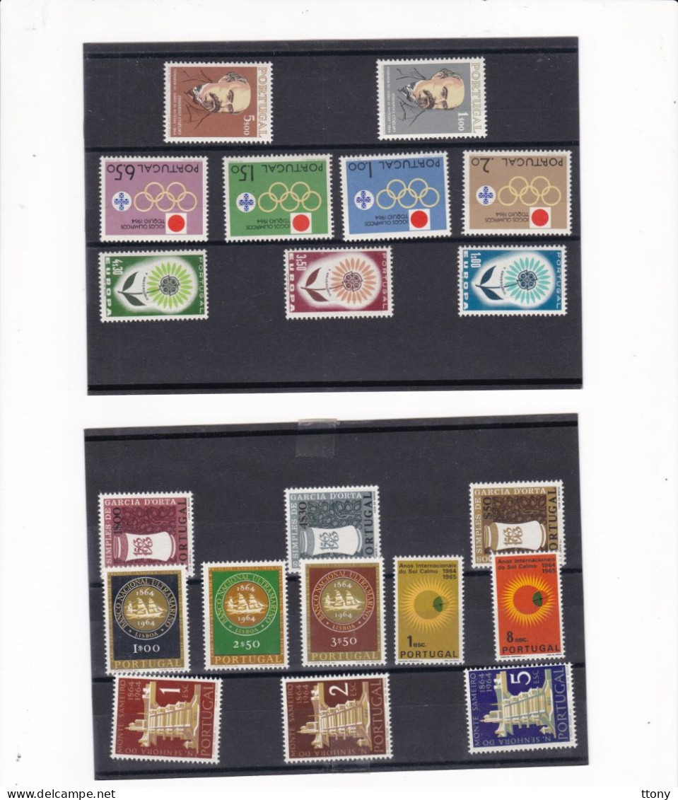 Année Complète  20 Timbres **    Portugal Année 1964  Complete Set: Portugal - Neufs