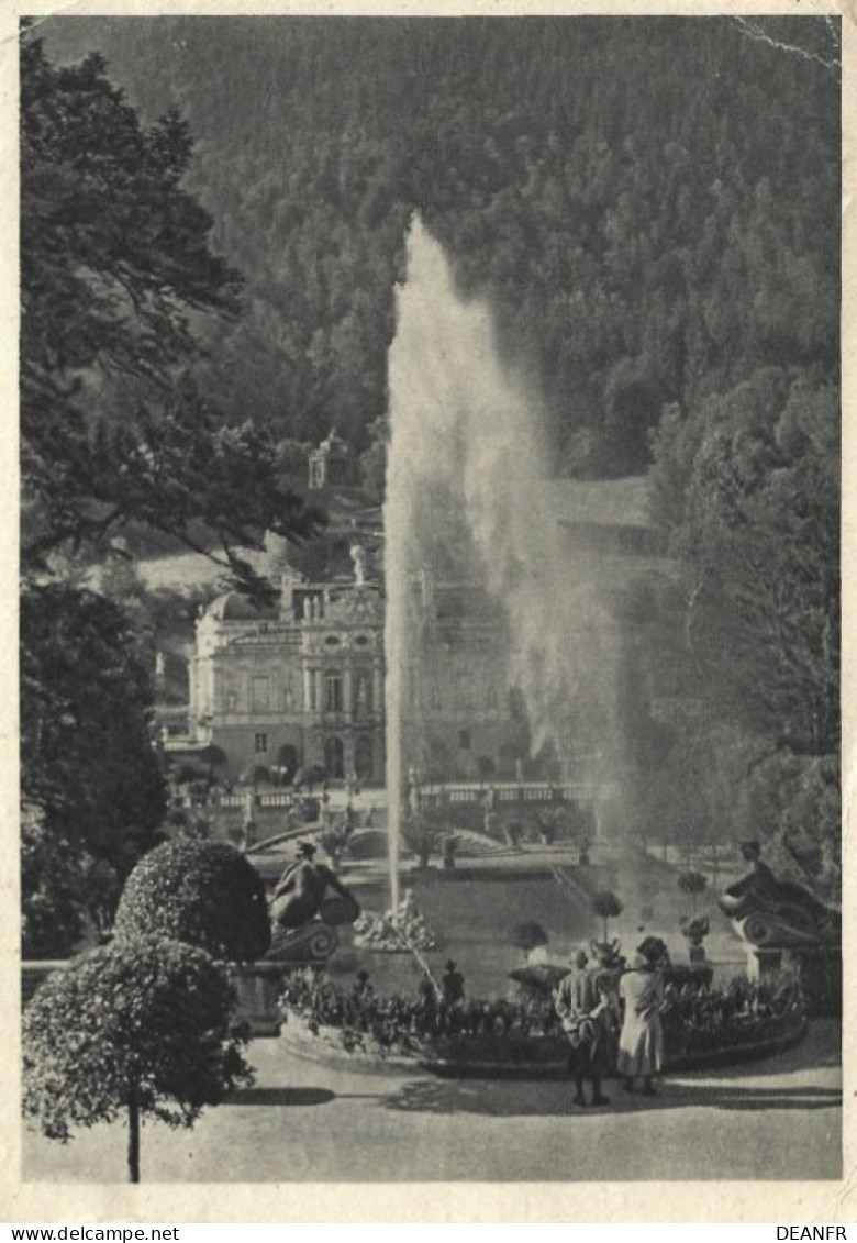 D - ALLEMAGNE : NACHGEBÜHR : Frais Supplémentaires Sur Cartes Postales.Schloss Linderhof * Linderhof-castle. - Gebraucht