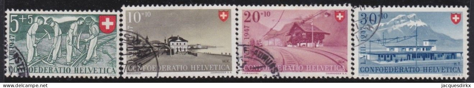 Suisse   .  Yvert  .     437/440     .        O        .    Oblitéré - Used Stamps