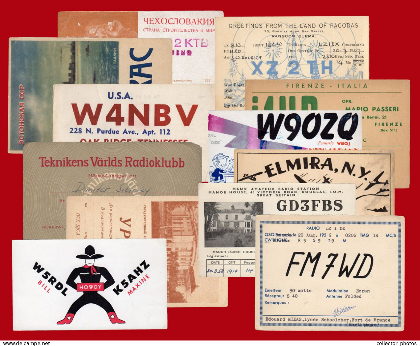 Lot Of 12 Vintage Radio Cards [de061] - 5 - 99 Postkaarten