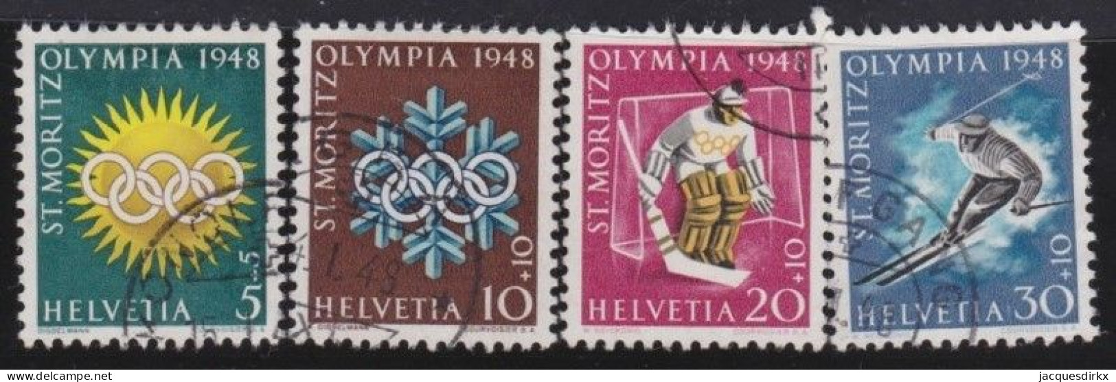 Suisse   .  Yvert  .     449/452    .        O        .    Oblitéré - Used Stamps