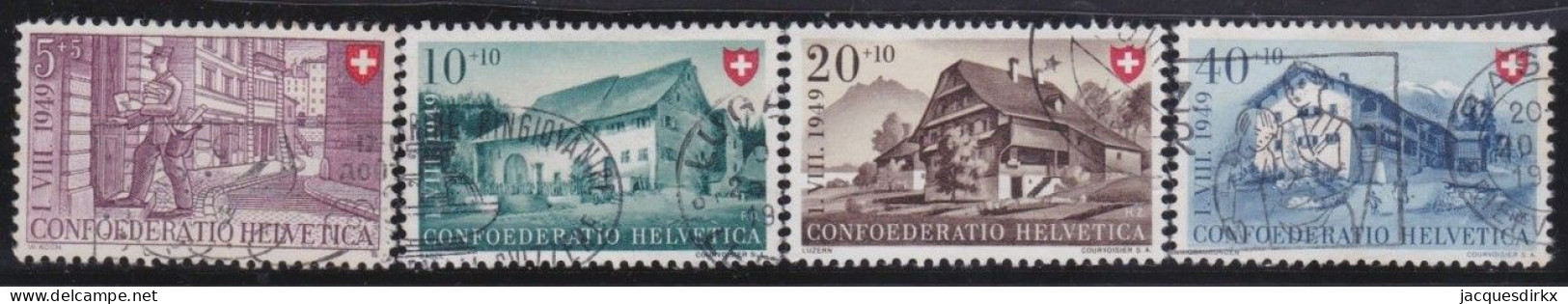 Suisse   .  Yvert  .     477/480     .        O        .    Oblitéré - Used Stamps