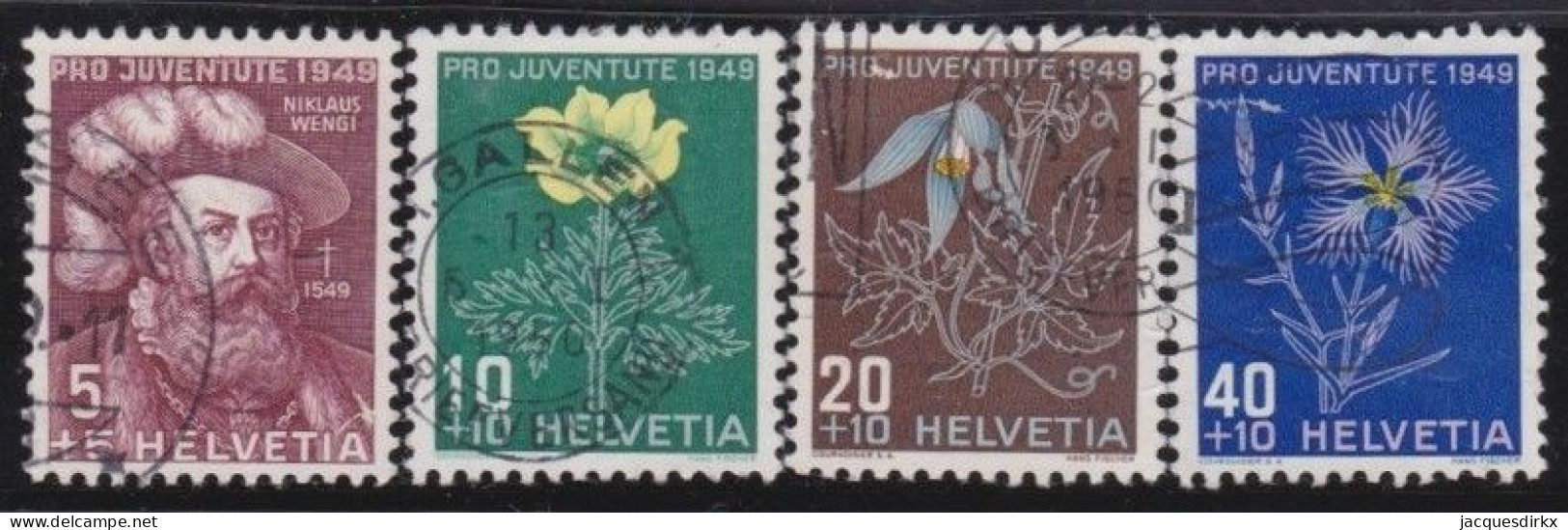 Suisse   .  Yvert  .     493/496     .        O        .    Oblitéré - Used Stamps