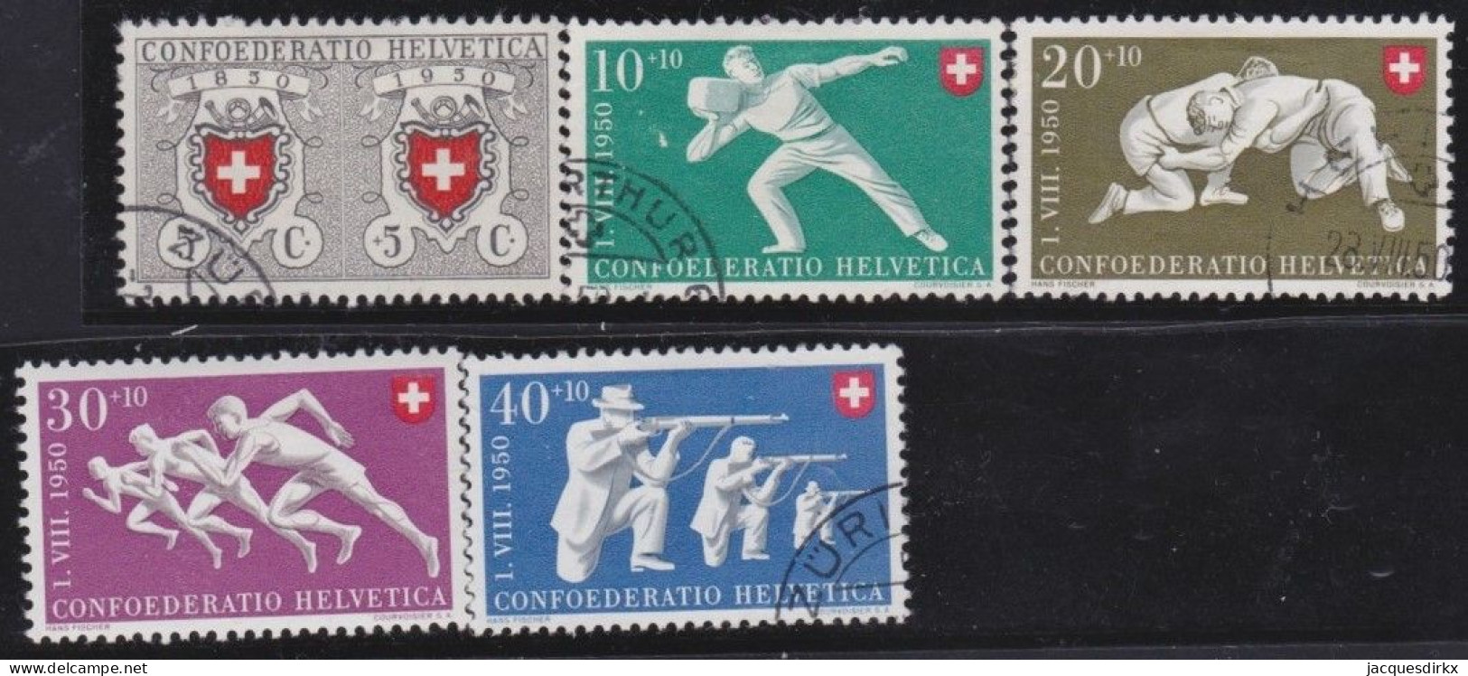 Suisse   .  Yvert  .     497/501   .        O  (500: *)      .    Oblitéré - Used Stamps