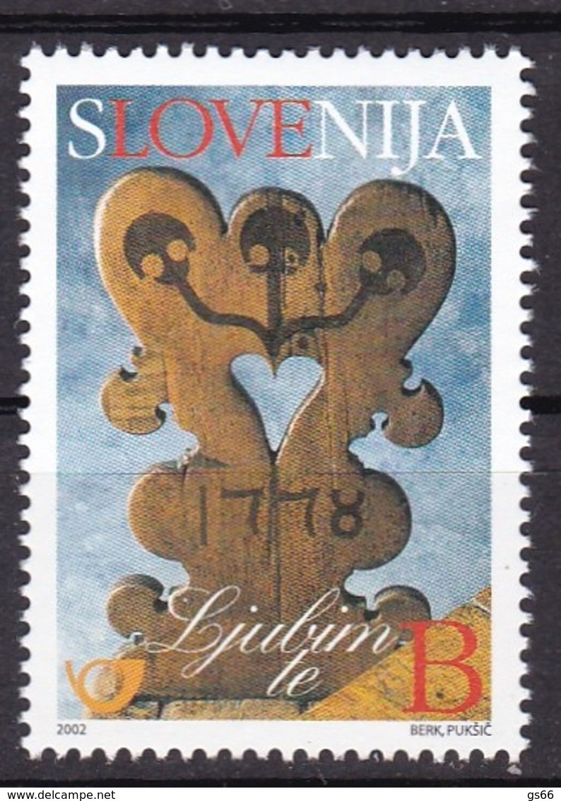 2002 Slowenien, Slovenia, 377, Grußmarke, MNH **. - Slowenien