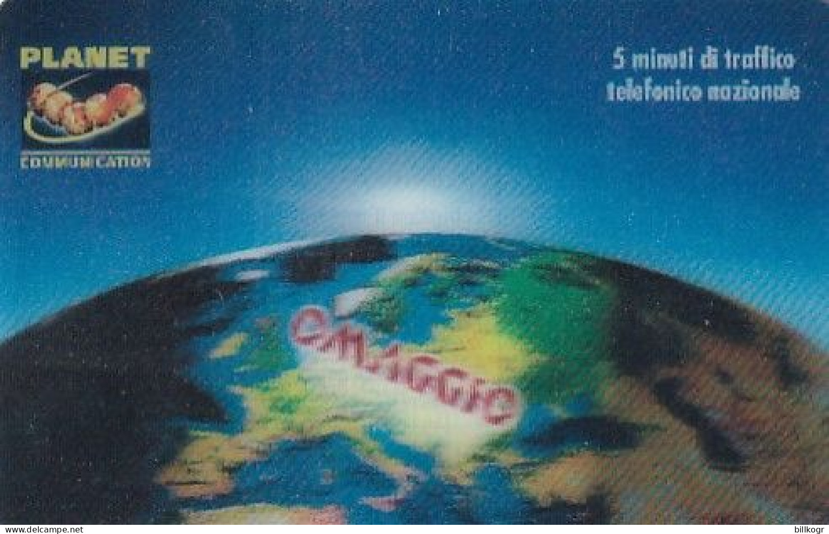 ITALY - Earth, Planet 3D Promotion Prepaid Card, Mint - Cartes GSM Prépayées & Recharges