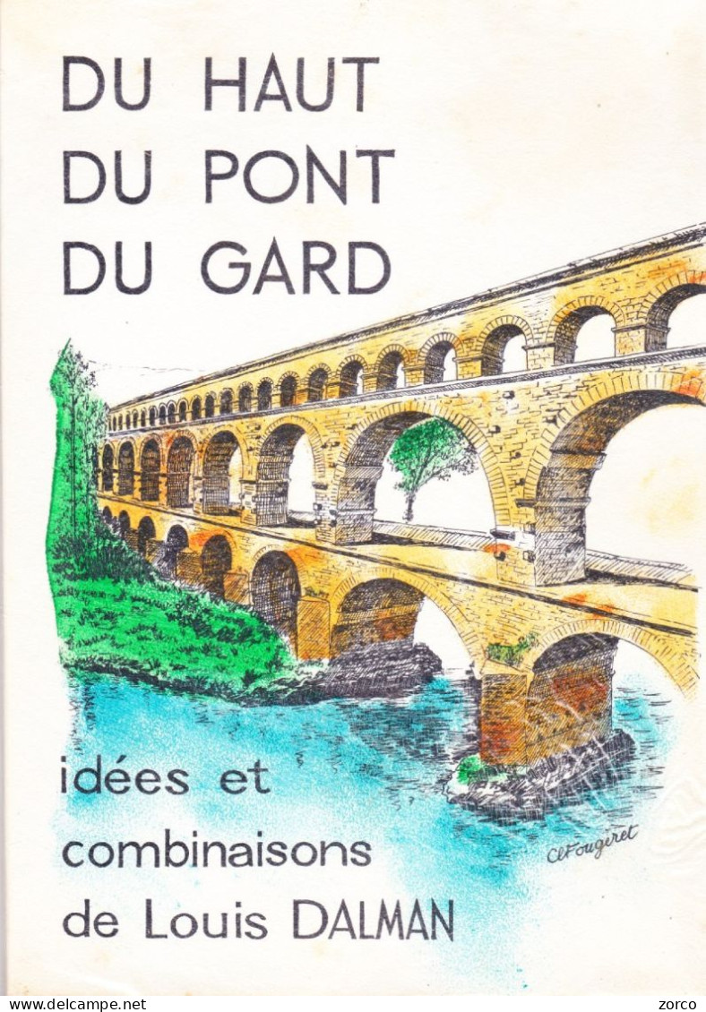 JEU DE DAMES. "DU HAUT Du PONT Du GARD" Par Louis DALMAN. - Jeux De Société