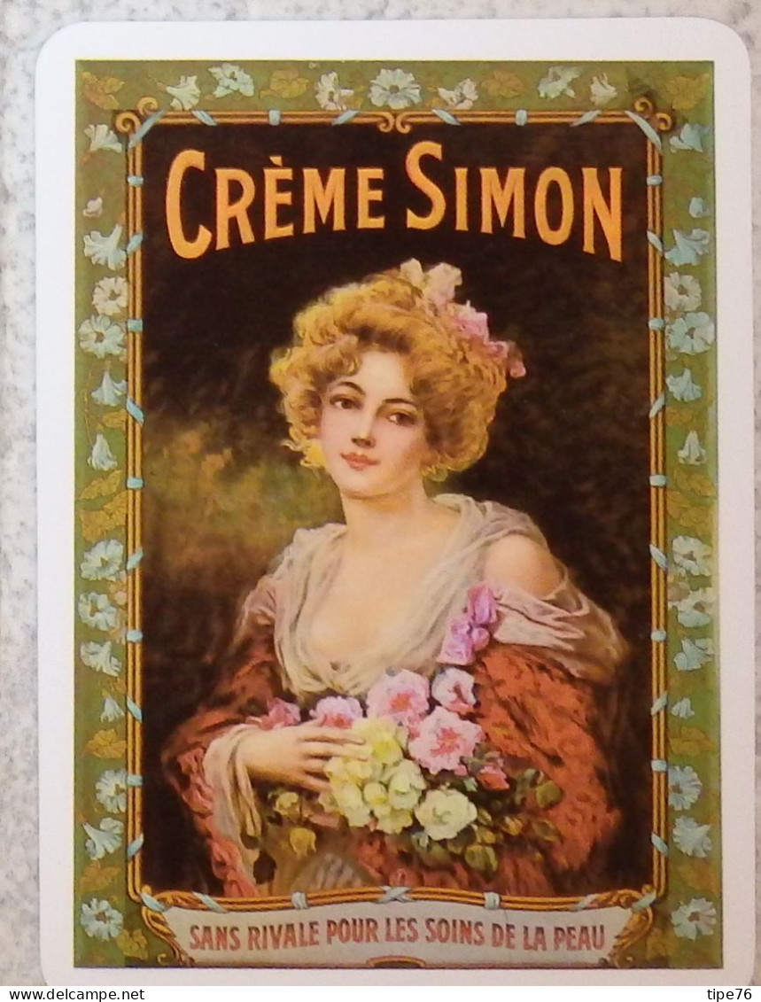 Petit Calendrier Poche 1980 Crème Simon Soins De La Peau Femme - Laboratoire De Beauté Lyon Rhône - Petit Format : 1971-80