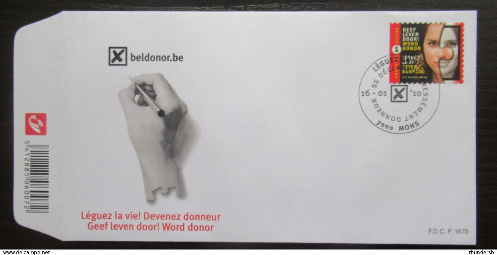 FDC 3991 'Geef Leven Door!' - 2001-2010