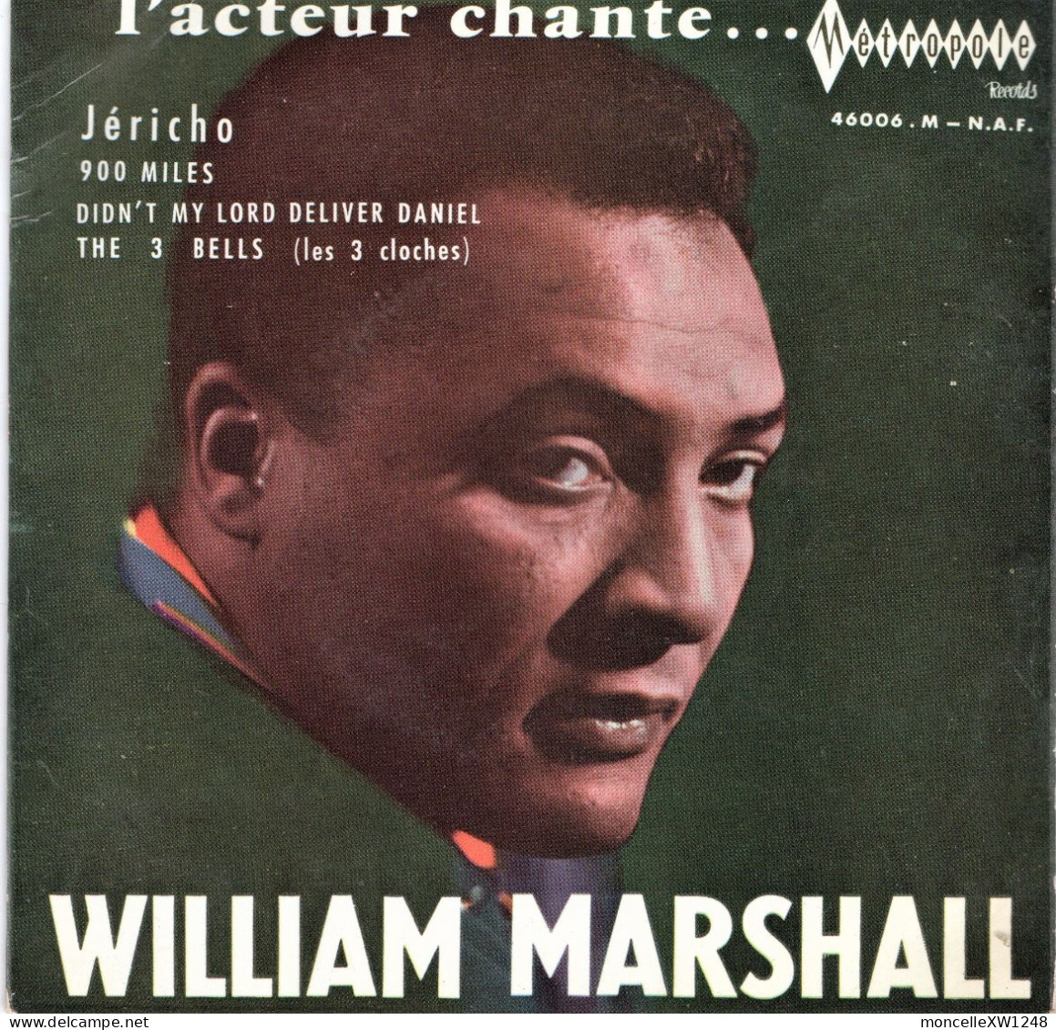 William Marshall - 45 T EP "L'acteur Chante" (1968) - 45 T - Maxi-Single