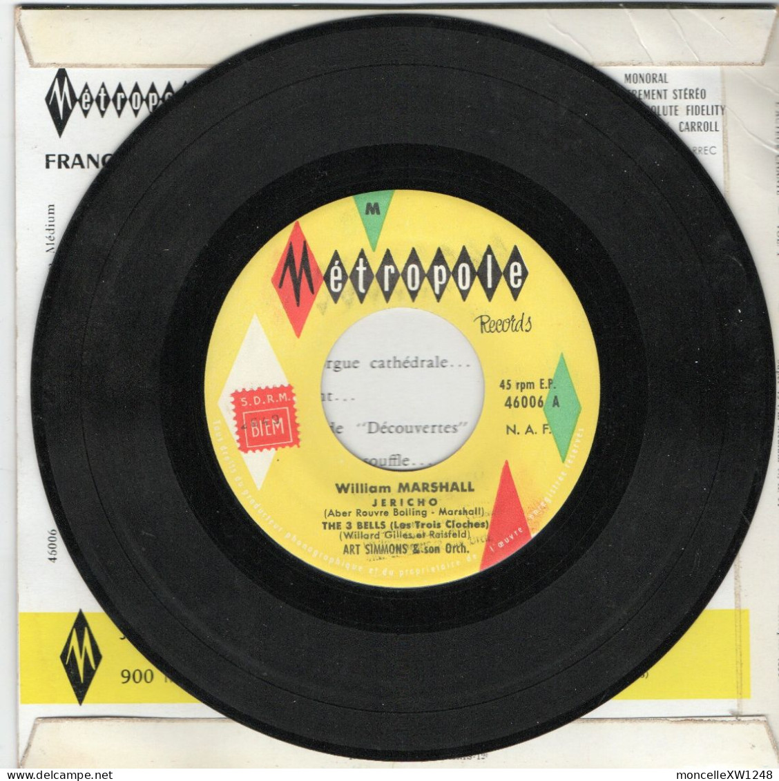 William Marshall - 45 T EP "L'acteur Chante" (1968) - 45 T - Maxi-Single