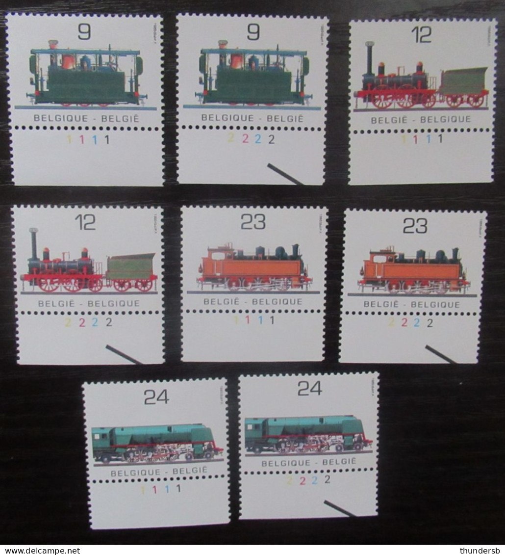 2170/73 'Treinen' - Volledige Set Plaatnummers - Postfris ** - 1981-1990