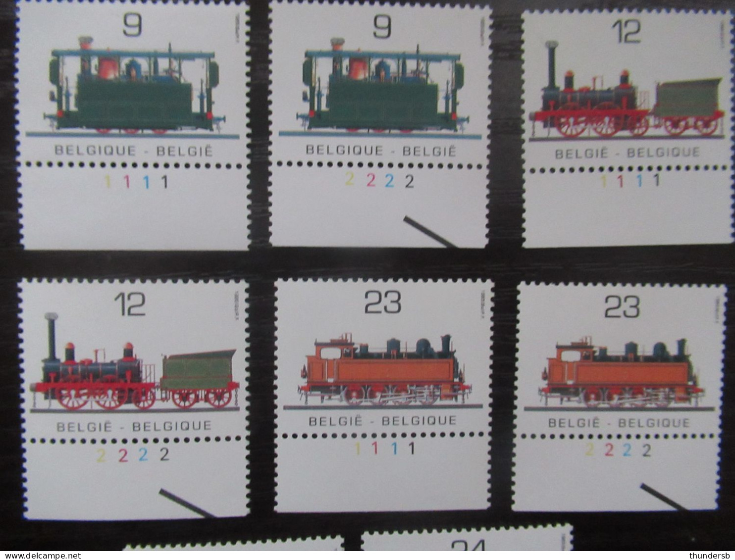 2170/73 'Treinen' - Volledige Set Plaatnummers - Postfris ** - 1981-1990