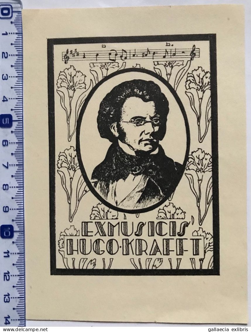 Exlibris Krafft. Musique Franz Schubert. Ex-libris Krafft. Music Franz Schubert - Bookplates
