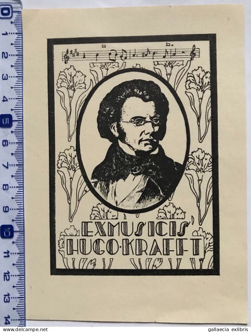 Exlibris Krafft. Musique Franz Schubert. Ex-libris Krafft. Music Franz Schubert - Ex-libris