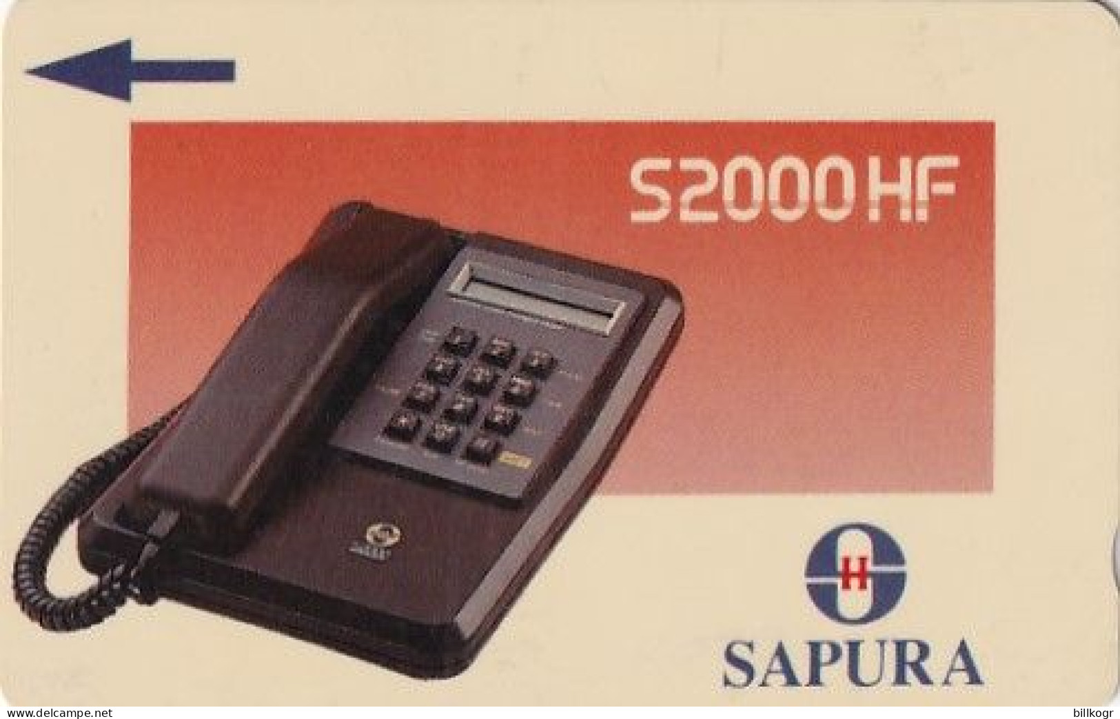MALAYSIA(GPT) - Sapura Telephone($10), CN : 10MSAD/B, Used - Maleisië