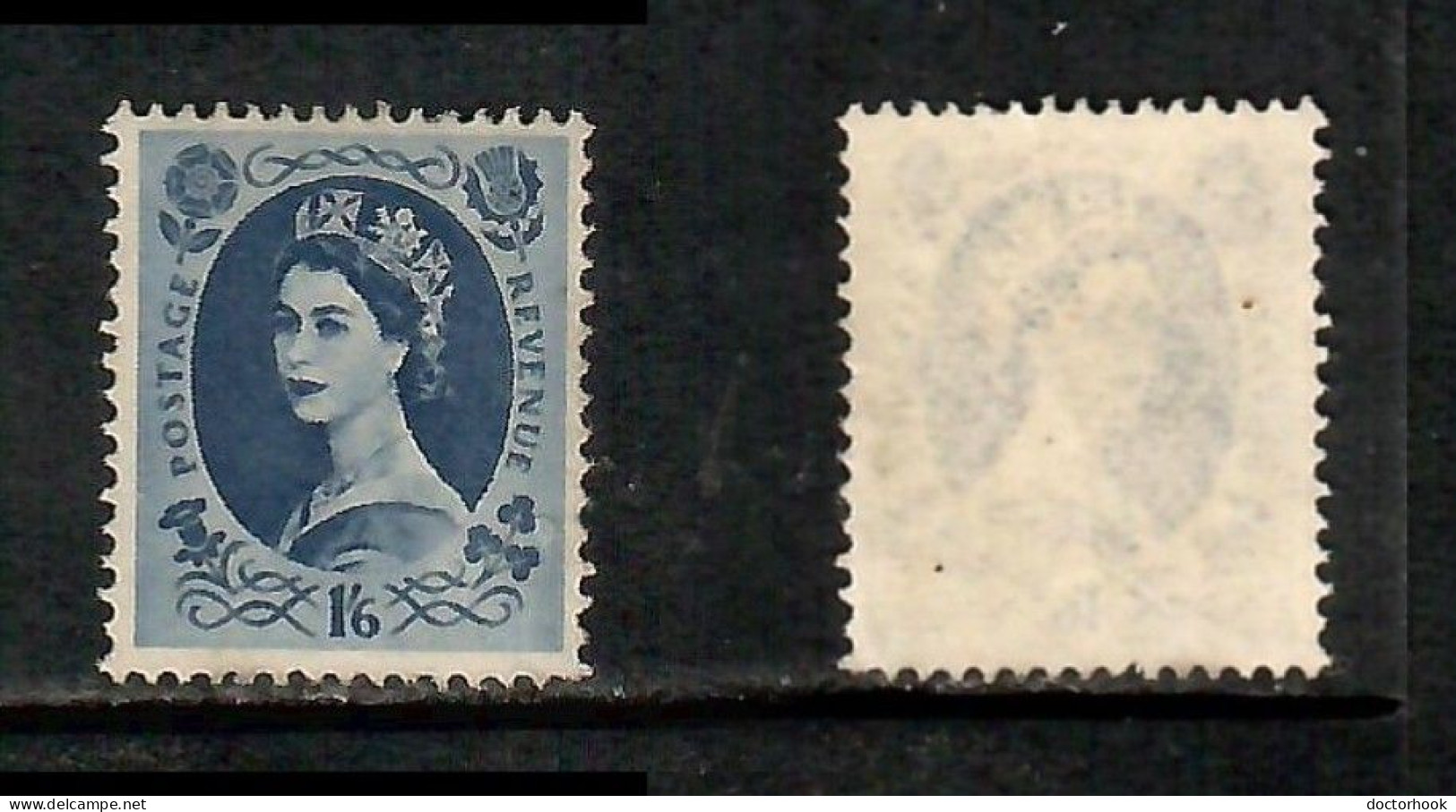 GREAT BRITAIN    Scott # 369** MINT NH CREASE (CONDITION PER SCAN) (Stamp Scan # 1035-22) - Unused Stamps