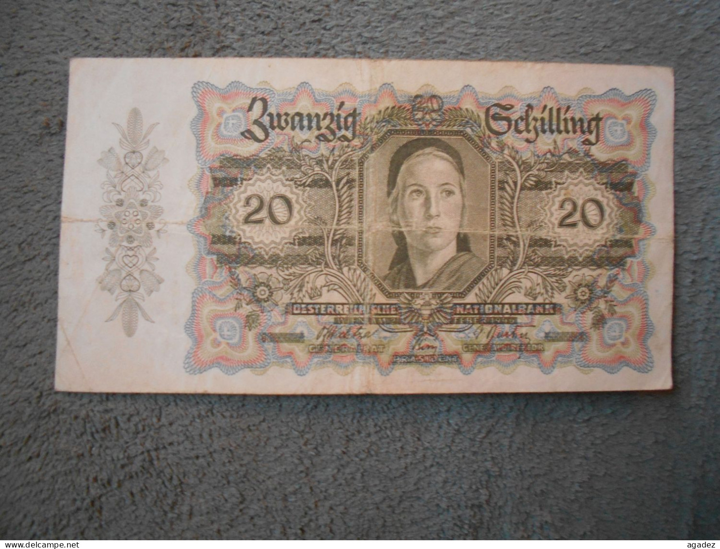 Ancien Billet De Banque Autriche 20 Schillings - Filipinas