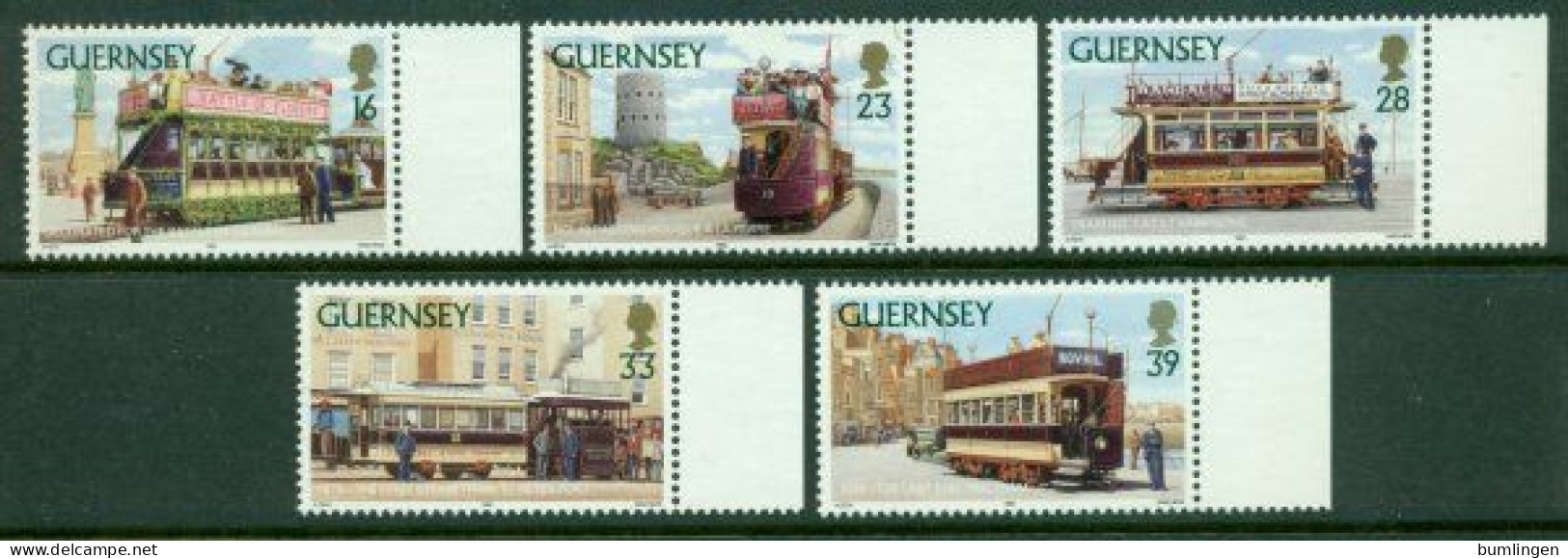 GUERNSEY 1992 Mi 573-77** Trams [B485] - Tramways