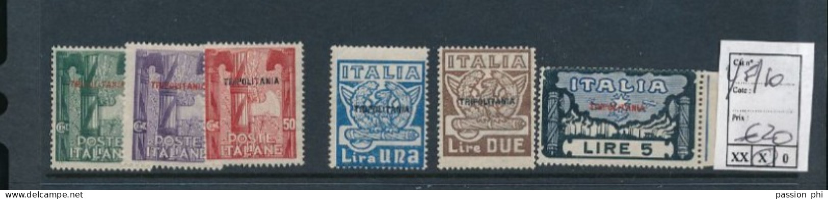 B5 ITALY TRIPOLITANIA  YVERT 5/10 LH - Tripolitania