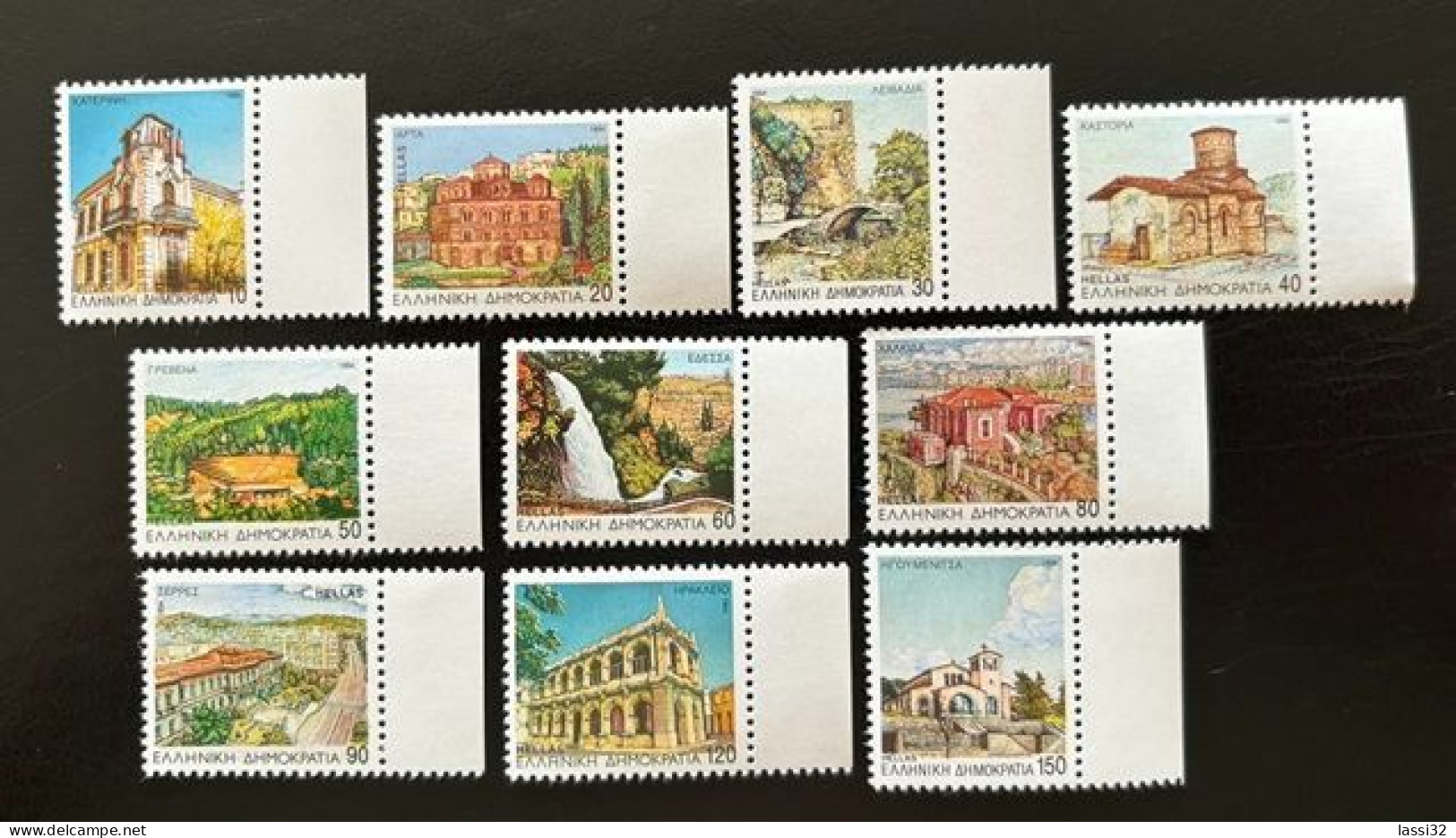 GREECE,1994, CAPITALS IV MONUMENTS LANDSCAPES, MNH - Ongebruikt