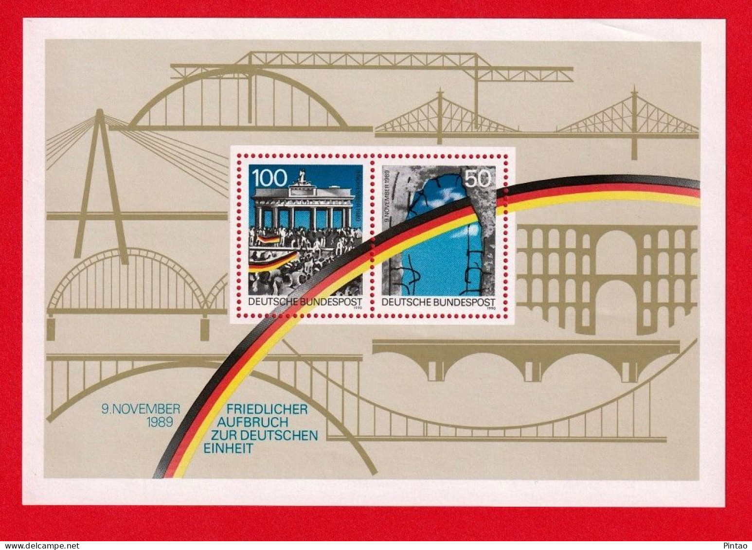 GMY5292- ALEMANHA 1990- MNH (DERRUBE DO MURO DE BERLIM) - 1981-1990