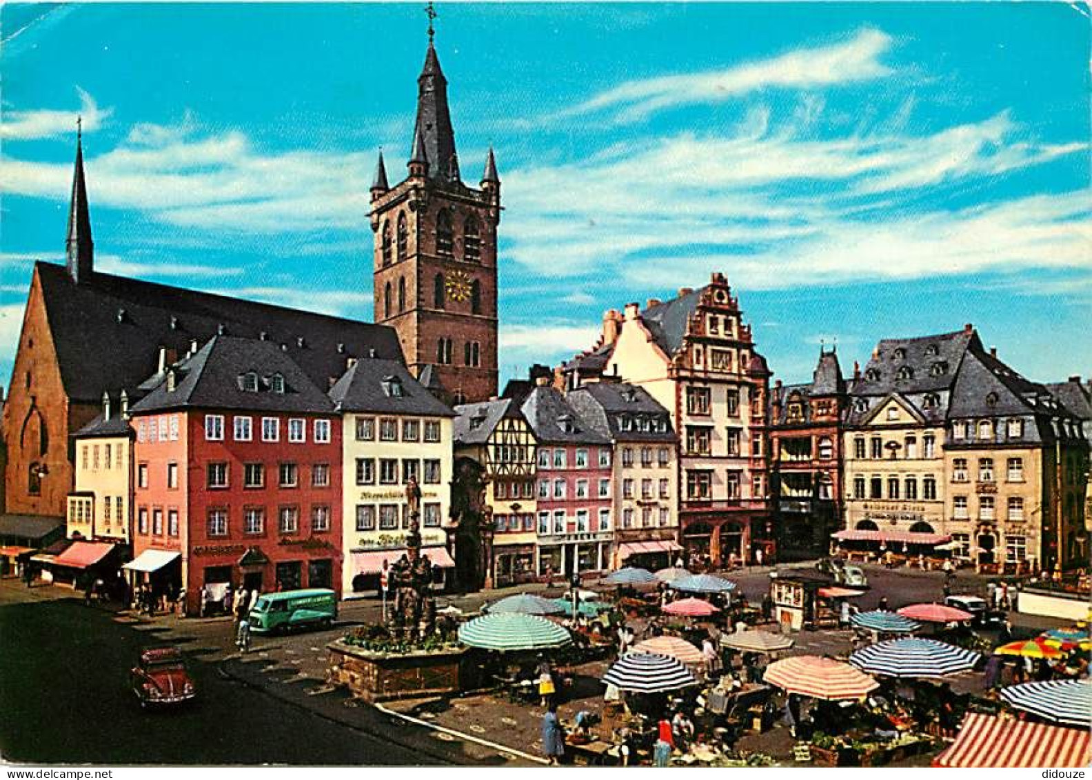 Marchés - Allemagne - Deutschland - Trier - Hauptmarkt Und St. Gangolph - Place Du Marché  Et Eglise Saint Gaingolph - A - Mercati