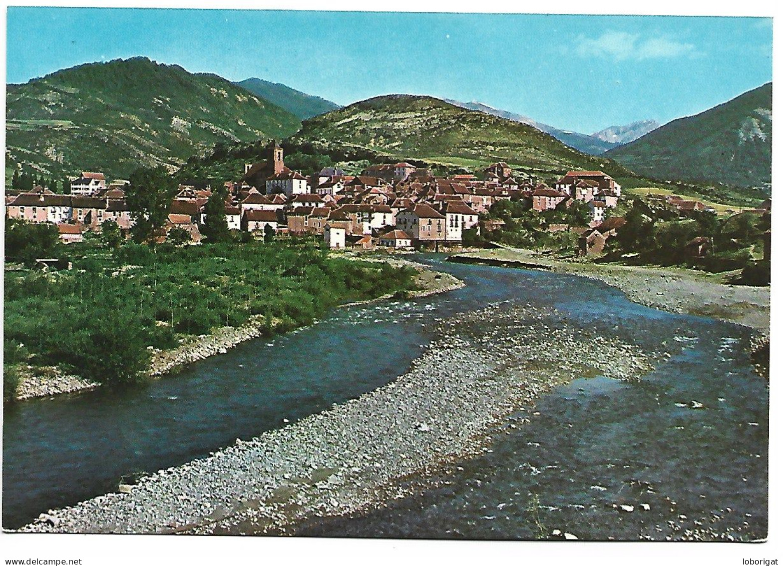 VISTA GENERAL Y RIO ARAGÓN - SUBORDÁN.- HECHO / HUESCA / ALTO ARAGON.- ( ESPAÑA ) - Huesca