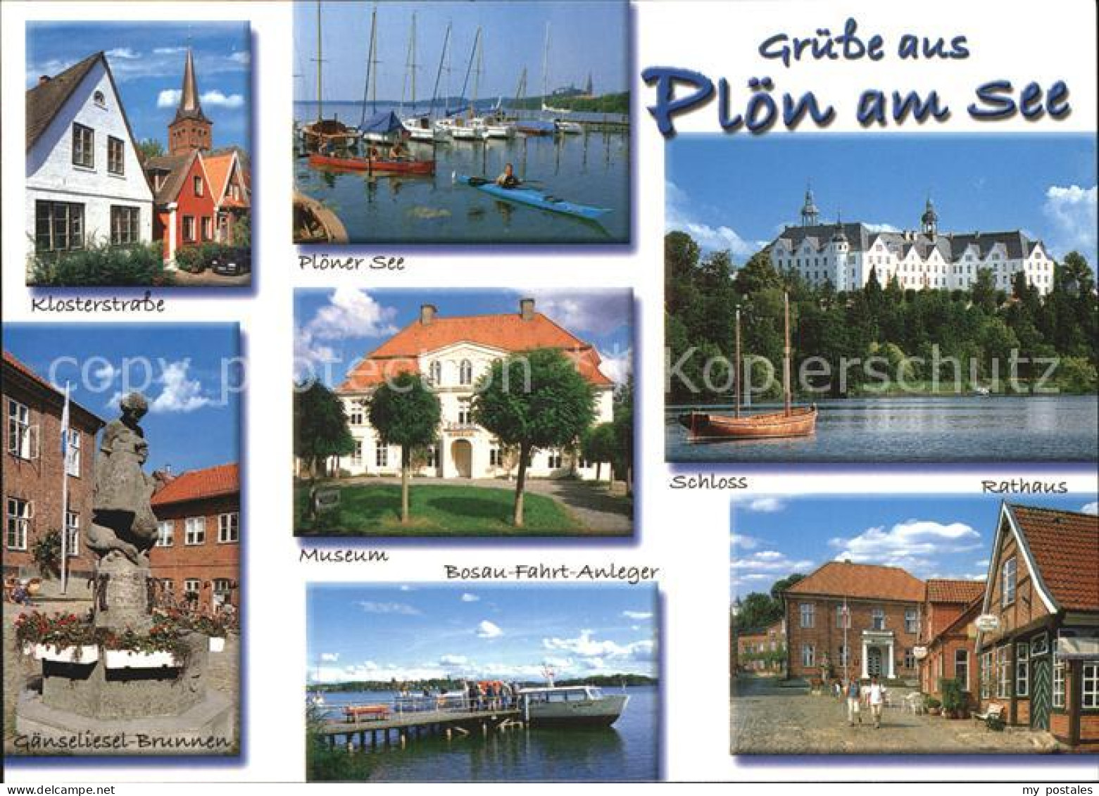 72398764 Ploen See Klosterstrasse Ploener See Gaenseliesel Brunnen Museum Bosau  - Ploen