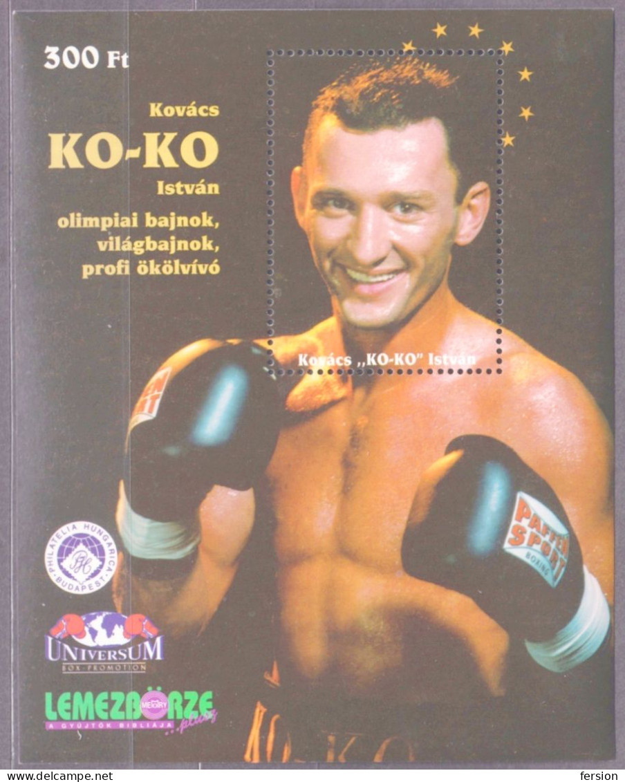 BOX - Kovacs KoKo Istvan - World + Olympic Champion  - Philatelist Memorial Sheet - Hungary / Not Used (without Gum) - Boxen