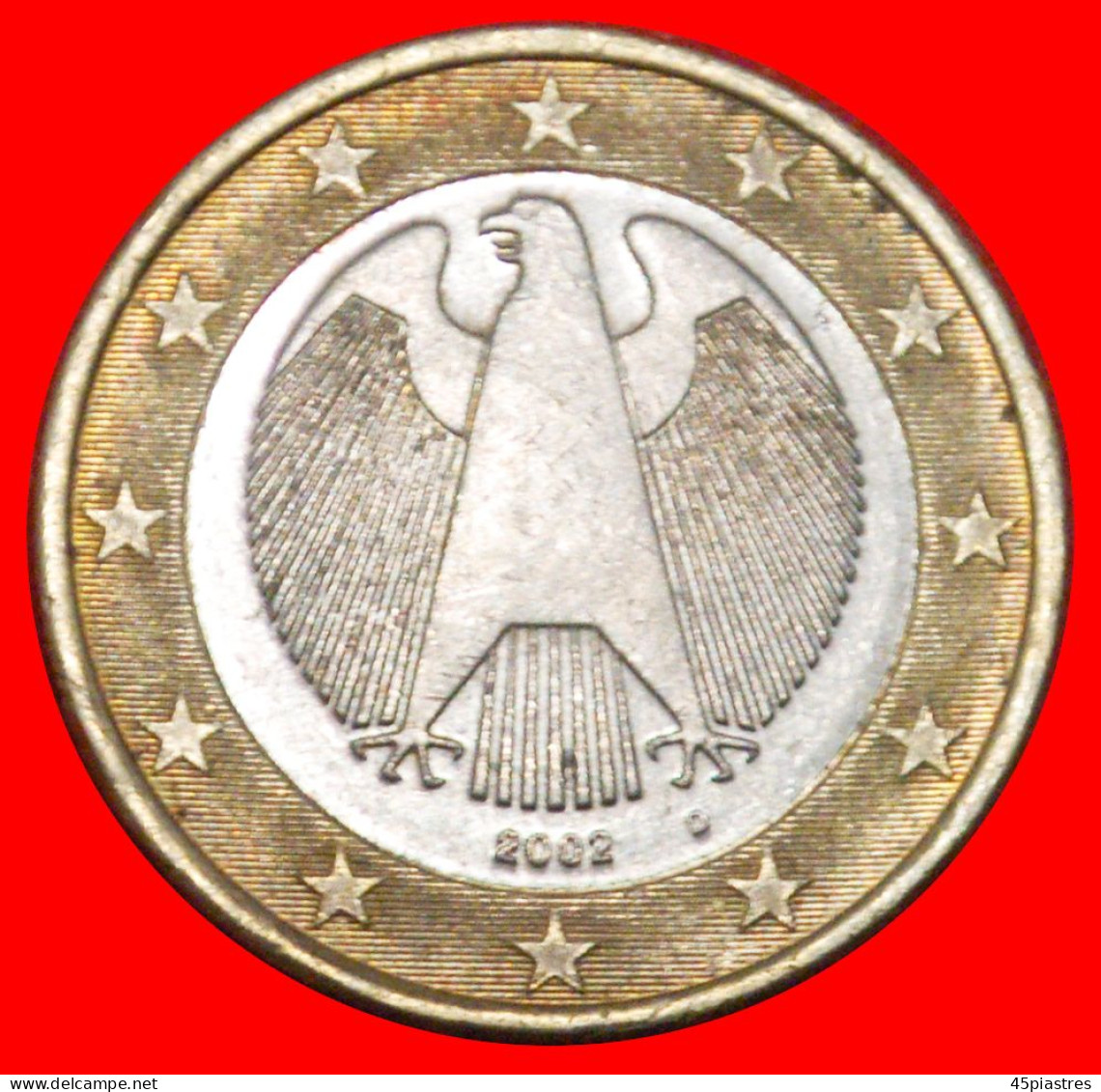 * PHALLIC TYPE 2002-2006: GERMANY  1 EURO 2002D DIE I! · LOW START ·  NO RESERVE! - Variëteiten En Curiosa