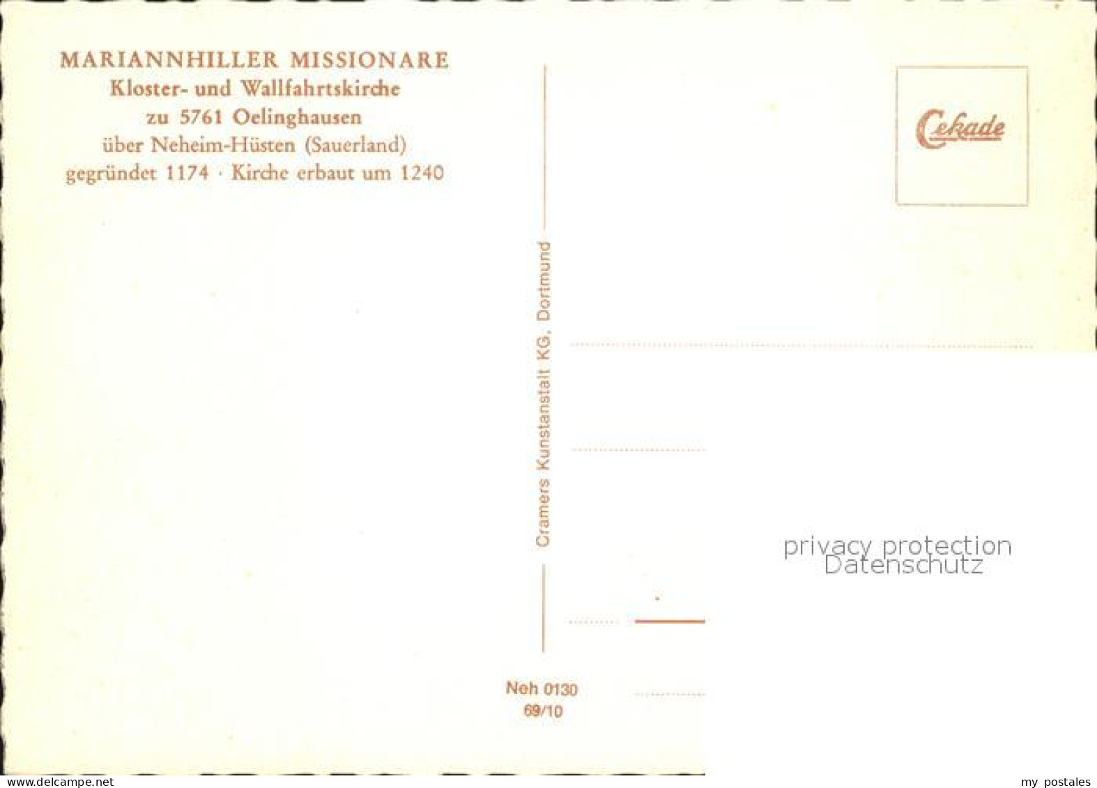 72397951 Oelinghausen Mariannhiller Missionare Oelinghausen - Arnsberg