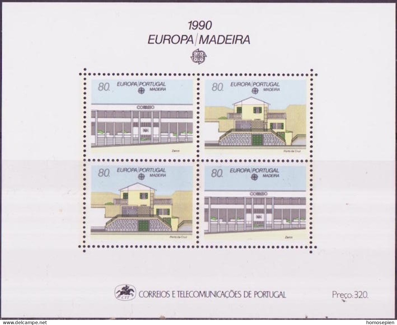 Europa CEPT 1990 Madère - Madeira - Portugal Y&T N°BF11 - Michel N°B11 *** - 1990