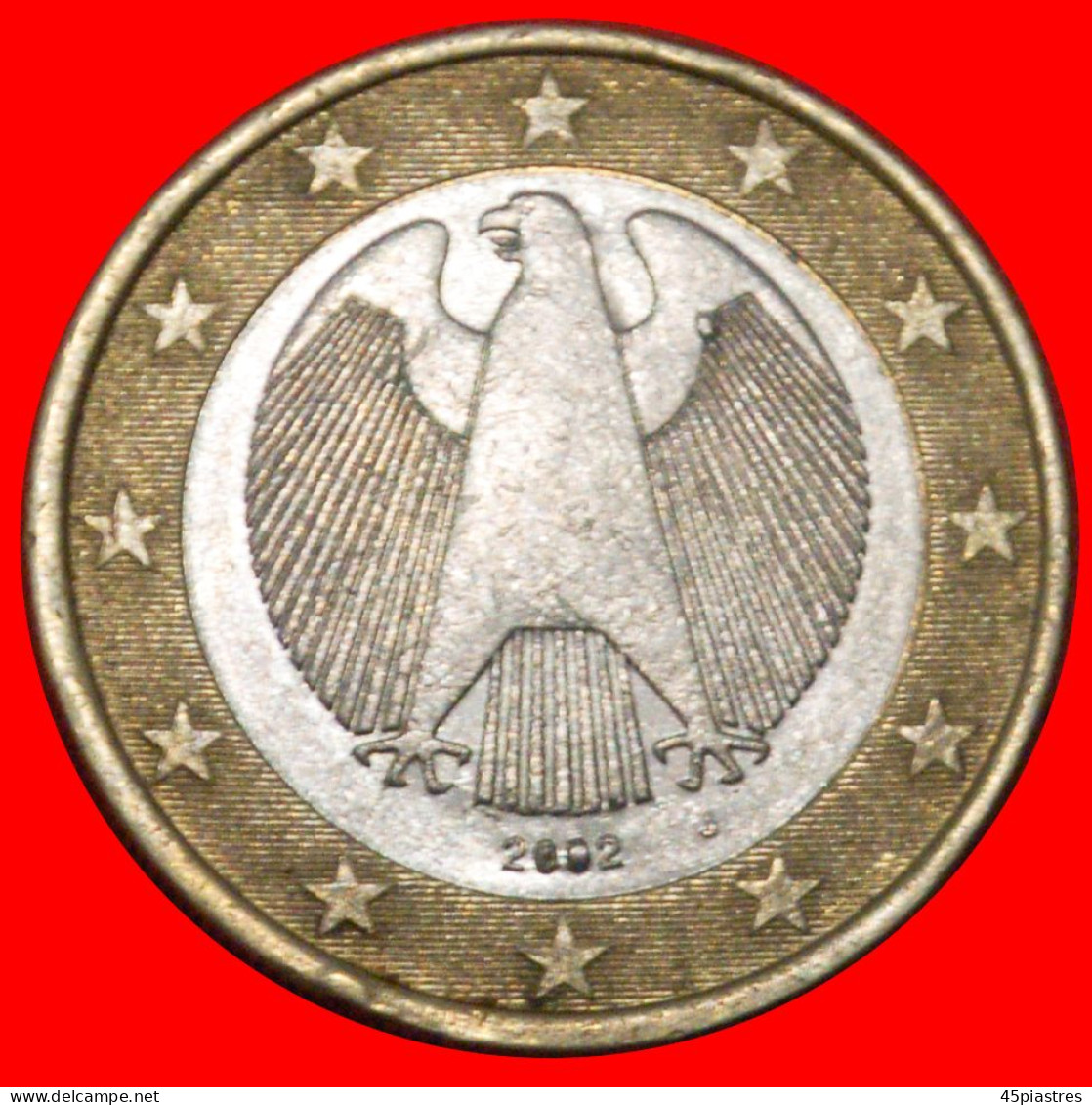 * PHALLIC TYPE (2002-2006): GERMANY  1 EURO 2002J ERROR UNPUBLISHED! · LOW START ·  NO RESERVE! - Varietà E Curiosità