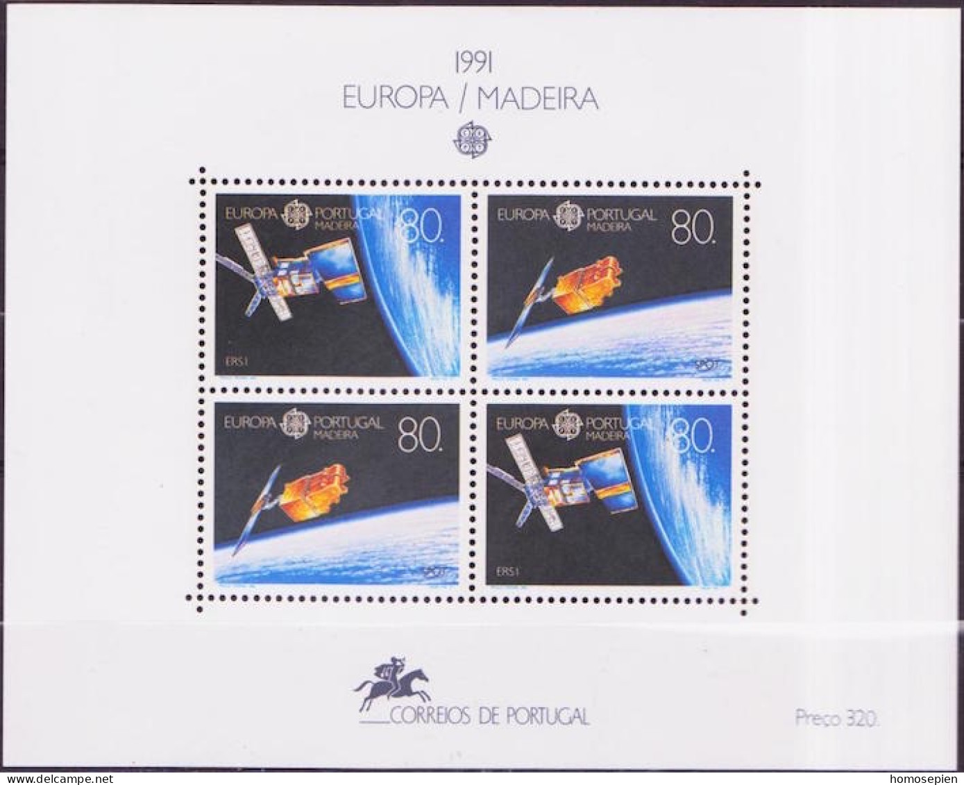 Europa CEPT 1991 Madère - Madeira - Portugal Y&T N°BF12 - Michel N°B12 *** - 1991