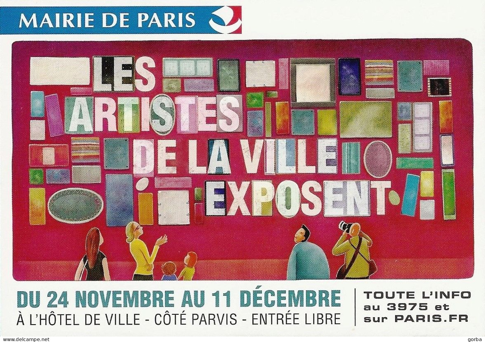 *CPM - Mairie De PARIS - Les Artistes De La Ville Exposent à L'Hôtel De Ville - Expositions