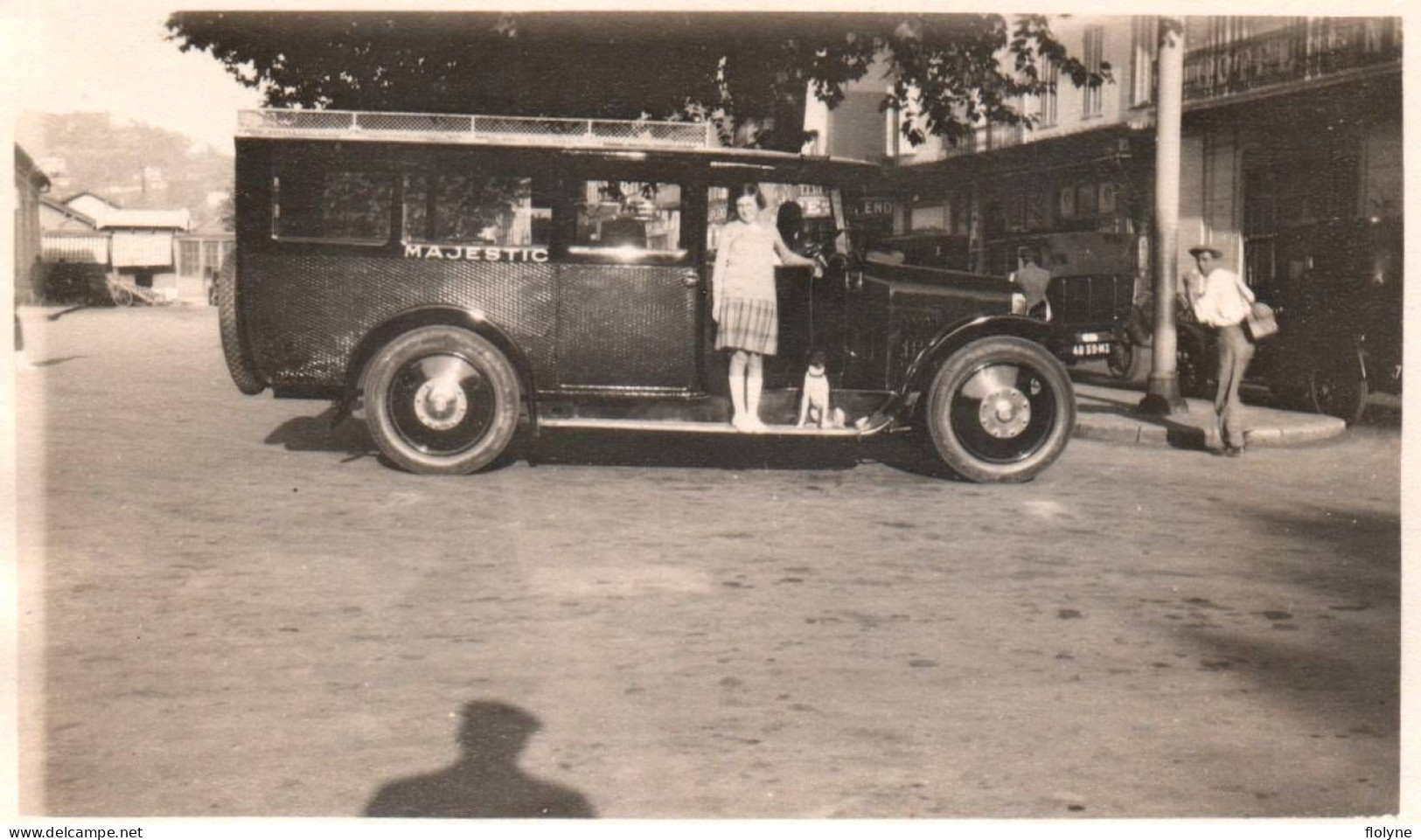 Automobile - Photo Ancienne Originale - Bus Autobus Car Autocar De Marque ? - Hôtel MAJESTIC - 11x6,5 Cm - Buses & Coaches