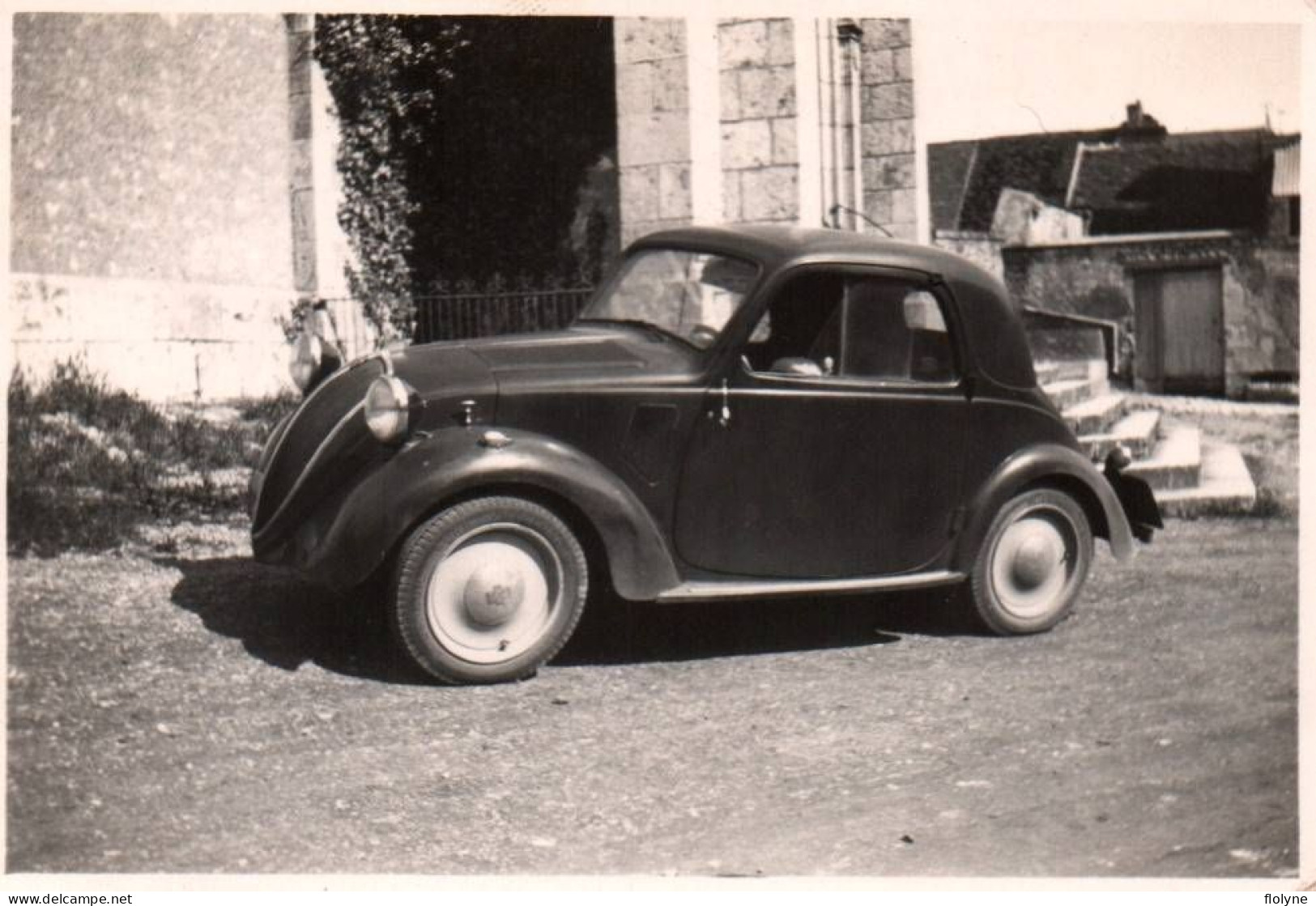 Automobile - Photo Ancienne Originale - Voiture Auto De Marque SIMCA 6 - 1937 - 6x8,5 Cm - Turismo