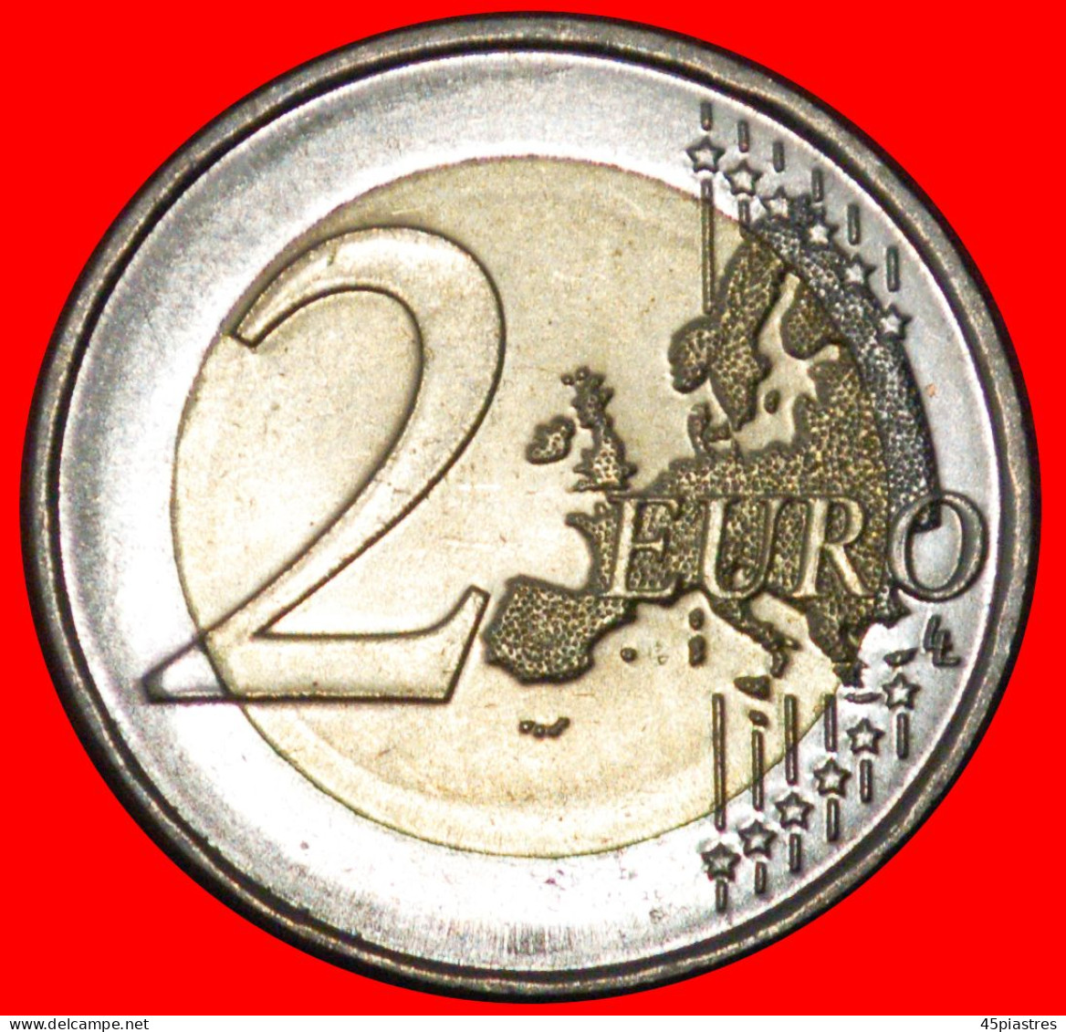 * GLOBE: FRANCE  2 EURO 1946-2021 UNICEF! UNC MINT LUSTRE! · LOW START ·  NO RESERVE! - Francia