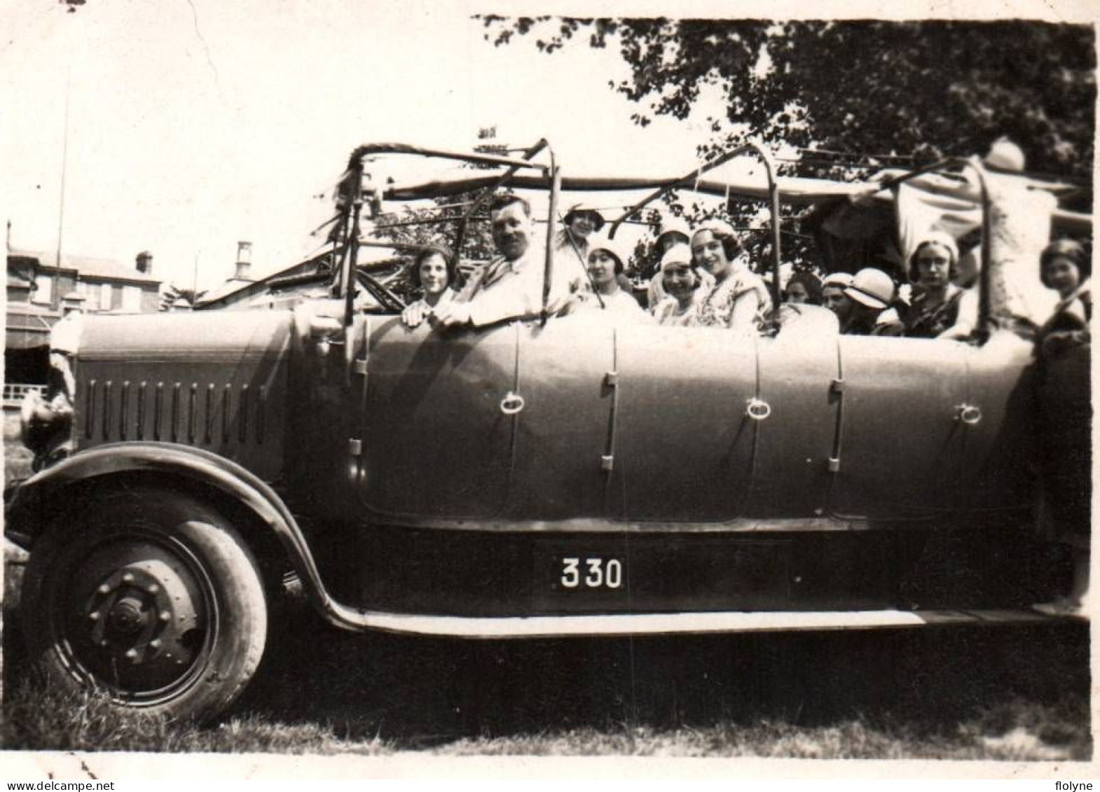 Automobile - Photo Ancienne Originale - Bus Autobus Car Autocar De Marque ? - à Rouen - 6x8,5 Cm - Buses & Coaches