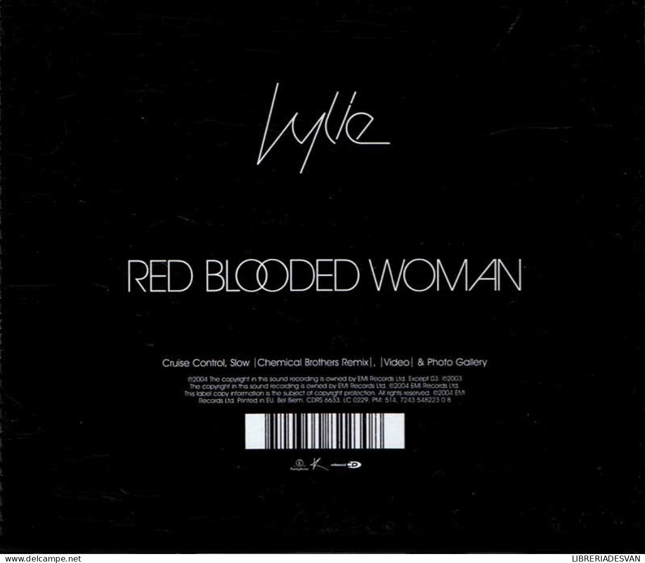 Kylie Minogue - Red Blooded Woman. CD Single - Disco, Pop