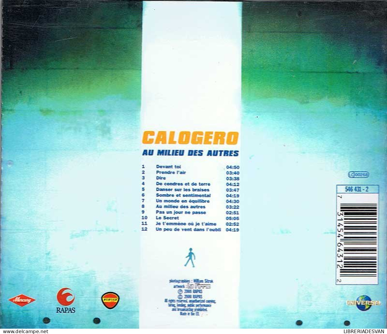 Calogero - Au Milieu Des Autres. CD - Disco, Pop